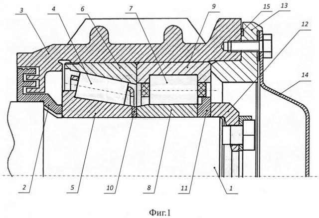 Буксовый подшипниковый узел колес железнодорожного транспорта (патент 2649106)