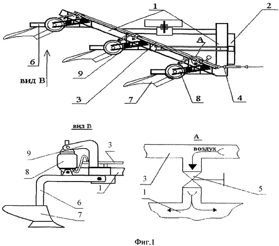 Плуг для обработки почв, засоренных камнями (патент 2380875)