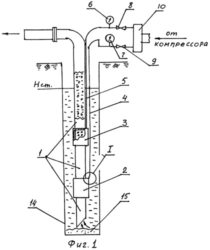 Способ прокачки артезианских скважин (патент 2272875)