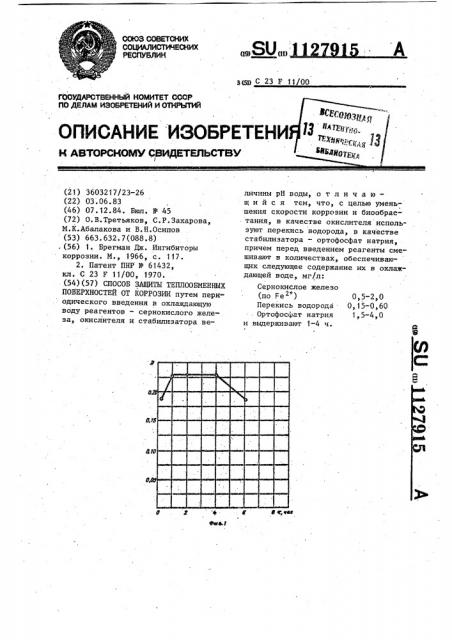 Способ защиты теплообменных поверхностей от коррозии (патент 1127915)