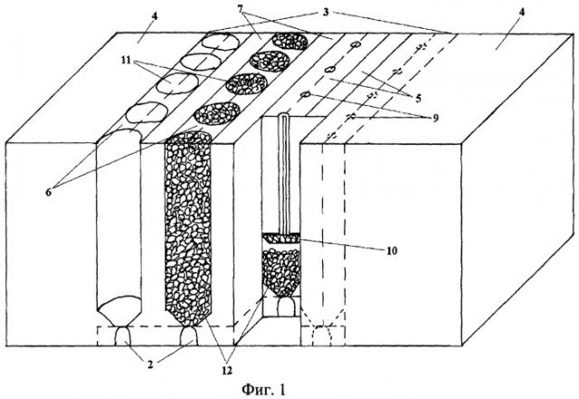 Способ подземной разработки мощных залежей полезных ископаемых (патент 2448249)
