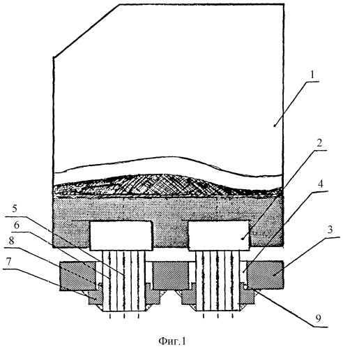 Устройство для подвода тока к электролизерам с нижним вводом анодов для получения магния (патент 2285063)