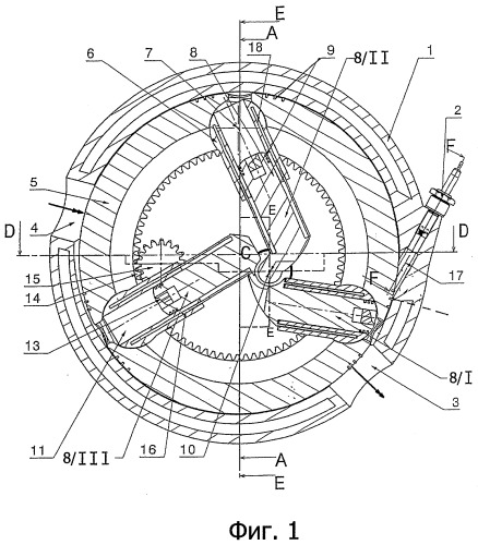 Роторно-поршневой двигатель внутреннего сгорания (патент 2392460)