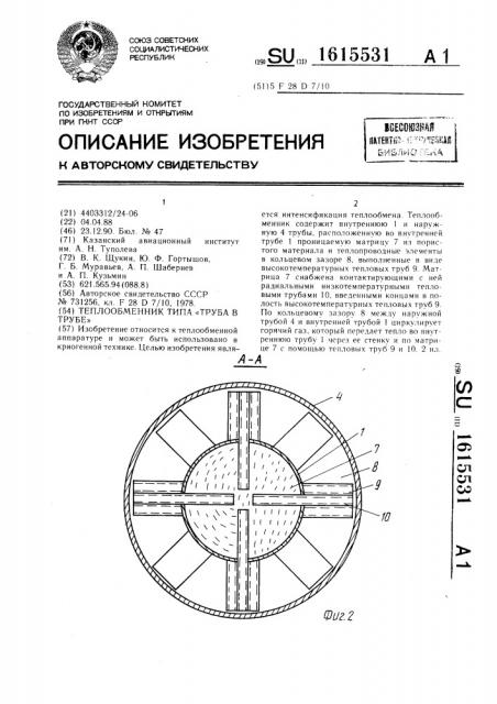 Теплообменник типа 