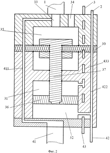 Глубинное гидроприводное насосное устройство (патент 2439367)