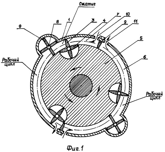 Роторный двигатель (патент 2337247)