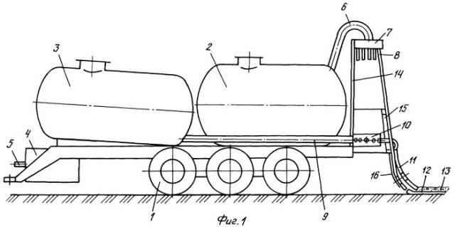 Способ и агрегат для поверхностного внесения жидкого навоза (патент 2405298)