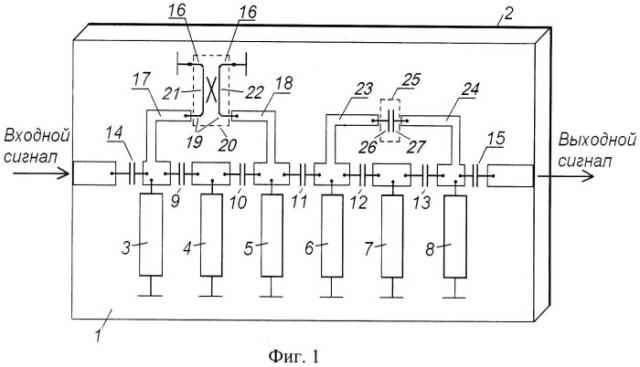 Узкополосный фильтр свч (патент 2520398)