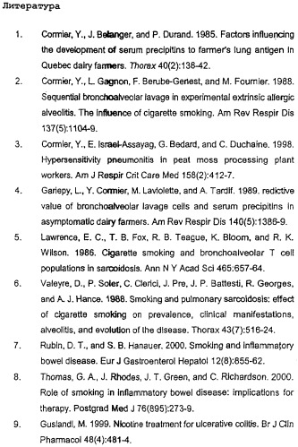 Агонисты никотиновых рецепторов для лечения воспалительных заболеваний (патент 2299731)
