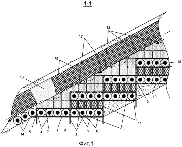 Способ возведения противоэрозионного сооружения биопозитивной конструкции для восстановления оврагов (патент 2565258)