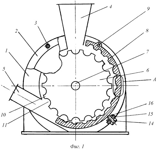 Роторная мельница (патент 2481894)