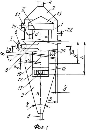 Реактор форсуночный пленочного типа для проведения химических процессов (патент 2344876)