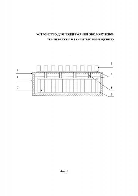 Устройство для поддержания околонулевой температуры в закрытых помещениях (патент 2617579)