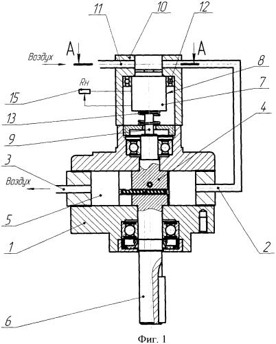 Способ регулирования частоты вращения пневматического роторного двигателя и устройство для его осуществления (патент 2355888)