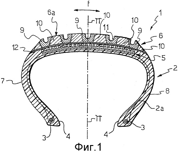Пневматическая шина и способ ее изготовления (патент 2319618)