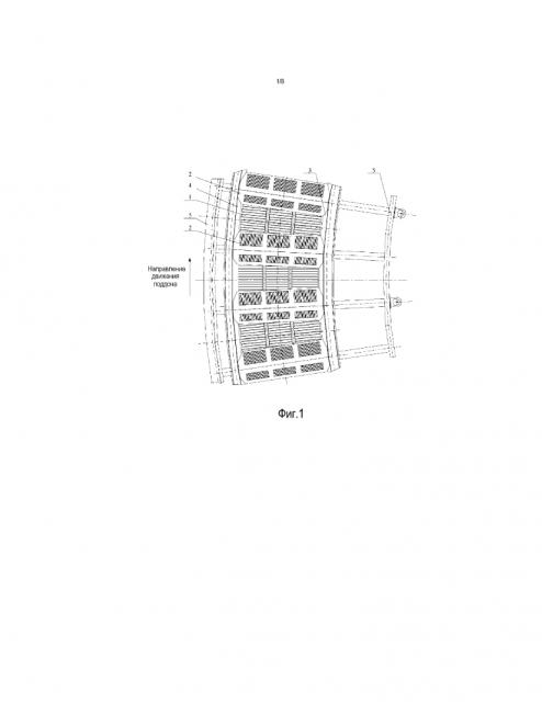 Кольцевое охлаждающее устройство и опорная балка поддона для него (патент 2628592)