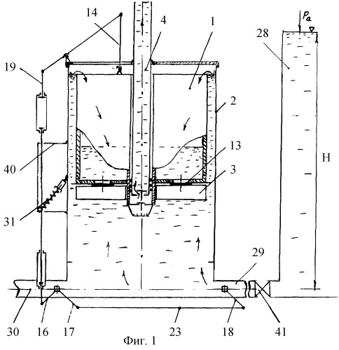 Водяной насос с энергосберегающим приводом (патент 2245460)