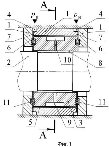 Гидростатический подшипник (патент 2453739)