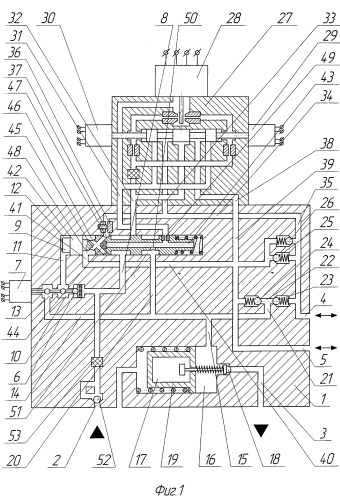 Четырехлинейный трехпозиционный гидрораспределитель с резервированным электроуправлением (патент 2418201)