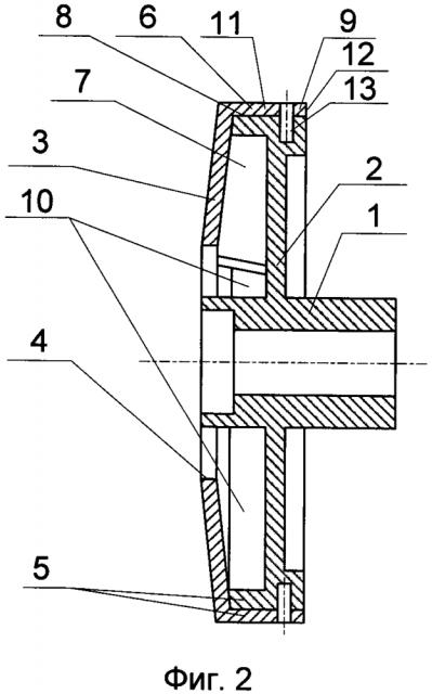 Центробежное рабочее колесо (патент 2618372)
