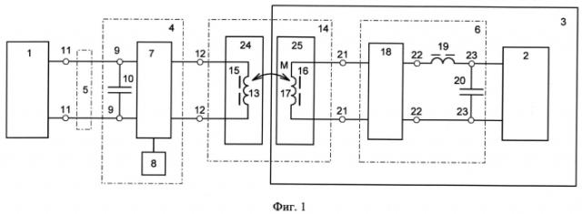 Устройство для бесконтактной передачи электроэнергии на подводный объект (патент 2564199)