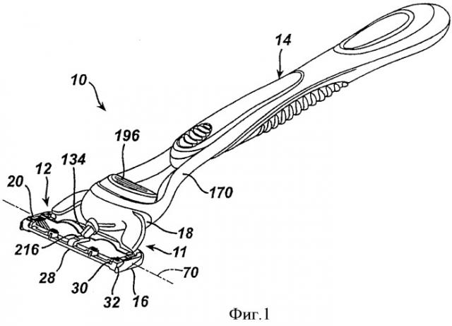 Бритвенные картриджи и бритвы (патент 2358859)