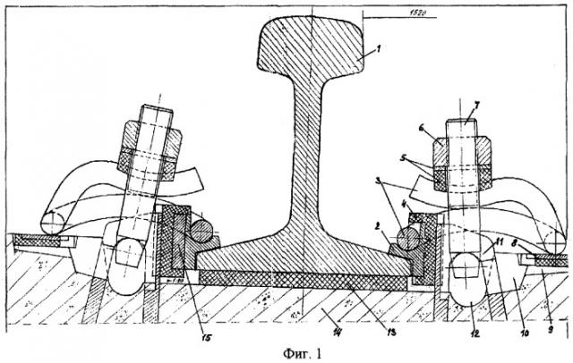 Рельсовое анкерное скрепление (патент 2267569)