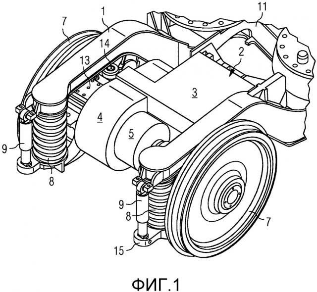 Ходовая часть для рельсового транспортного средства (патент 2659774)