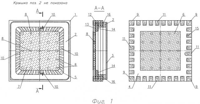 Герметичный корпус для полупроводникового прибора или интегральной схемы свч-диапазона (патент 2489769)