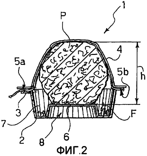 Упаковка для пищевых продуктов (патент 2402472)