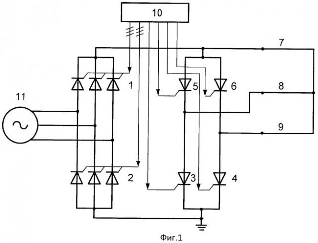 Способ плавки гололеда на проводах трехфазной воздушной линии электропередачи (патент 2465702)