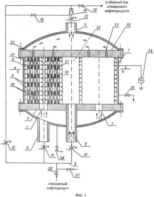 Устройство для фильтрации жидких нефтепродуктов (патент 2618759)