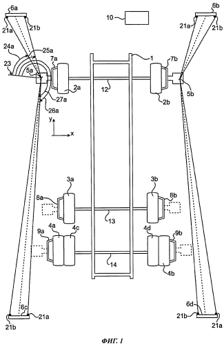 Способ и система для определения углов установки колес транспортного средства (патент 2557643)