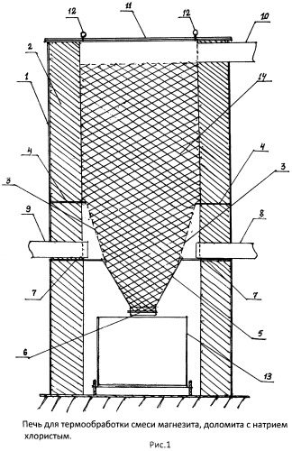 Способ получения магнезиального вяжущего и установка для осуществления способа (патент 2469004)
