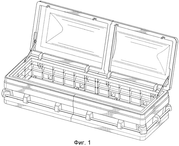 Модульный гроб, изготовленный методом литьевого формования (патент 2414205)