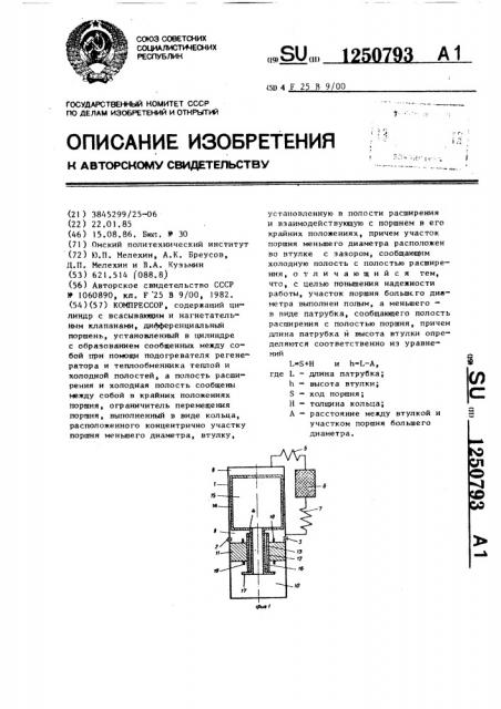 Компрессор (патент 1250793)