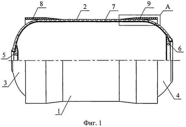 Корпус для высокого давления из композиционных материалов (патент 2564481)