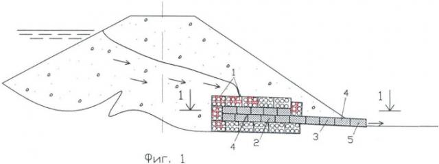 Горизонтальный дренаж земляных сооружений (патент 2392373)