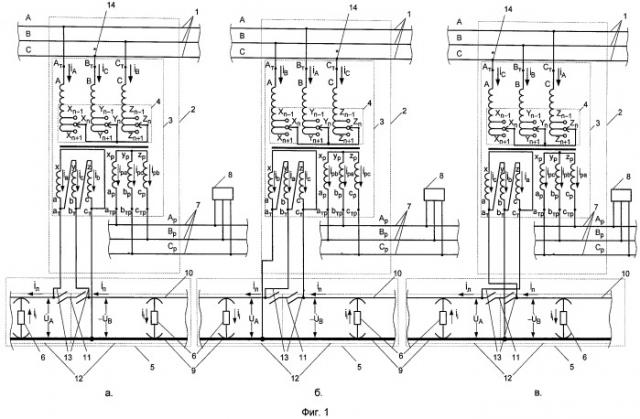 Способ подключения тяговых трансформаторов в системе переменного тока 25 кв (патент 2540685)