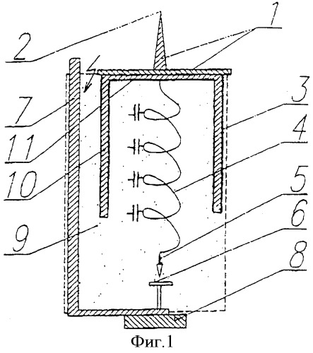 Молниеотвод с ускоренной ионизацией воздуха (патент 2336617)