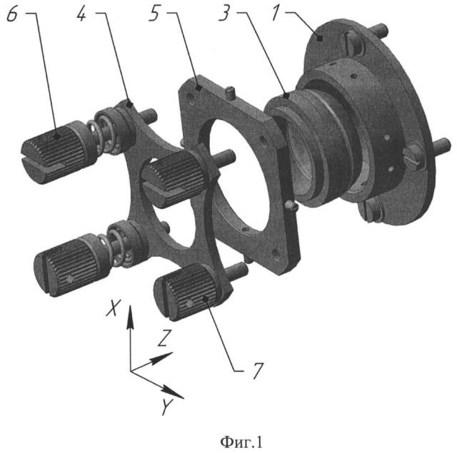 Устройство юстировки сферической оправы оптического элемента (патент 2599598)