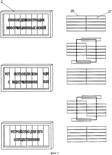 Способ демонстрации информационных полей и устройство для его реализации (патент 2340955)