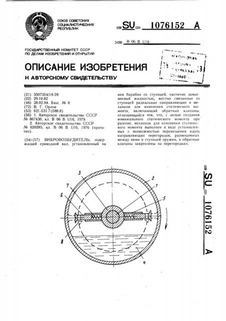 Вибровозбудитель (патент 1076152)