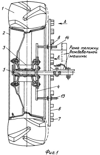 Колесо движителя многоопорных дождевальных машин (патент 2430510)