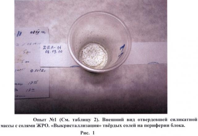 Способ низкотемпературной иммобилизации жидких радиоактивных отходов (патент 2474896)