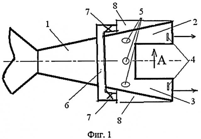 Способ управления вектором тяги реактивного двигателя и сверхзвуковое сопло (патент 2412368)