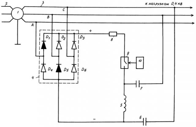 Генератор ввода токов сигналов в трехфазную линию электропередачи (патент 2416874)