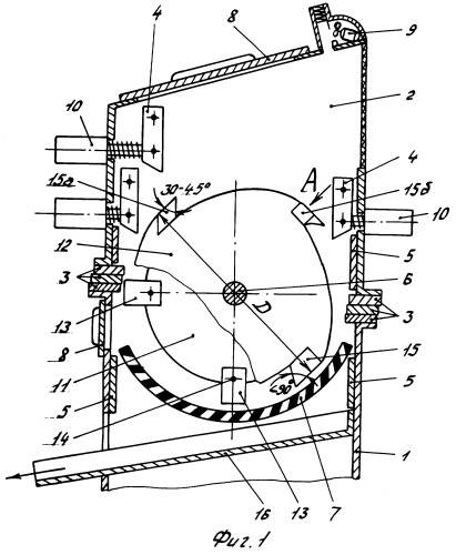 Гранулятор для дробления изделий типа аккумулятора (патент 2254928)