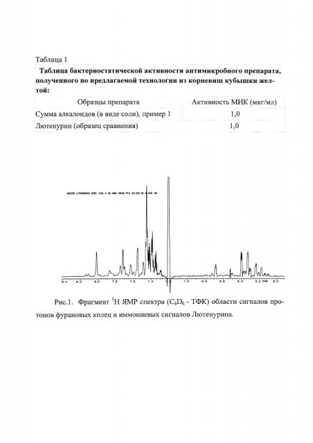 Способ получения препарата лютенурина из кубышки желтой (nuphar lutea (l.) smith) (патент 2615356)