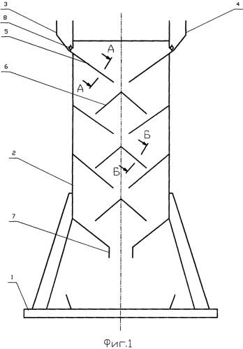 Смеситель сыпучих материалов гравитационного типа (патент 2561116)